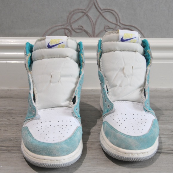 Air Jordan 1 Retro High OG 'Turbo Green' Sneaker Without Laces - Picture 2 of 3
